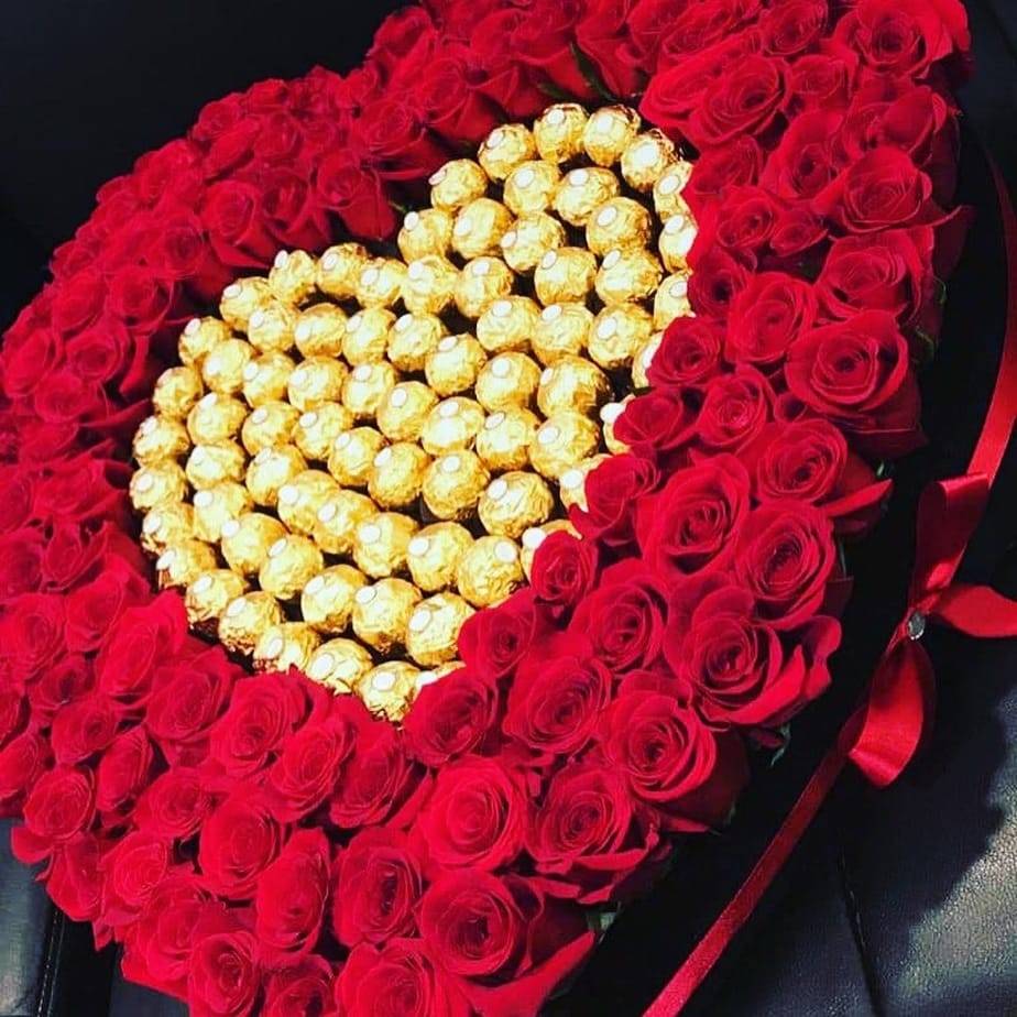 Grand Coeur en chocolat