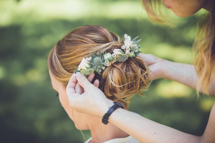 Barrette floral
