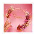 Couronne de fleurs séchées