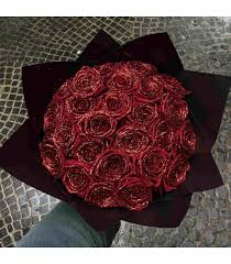 Bouquet de rose en ruban